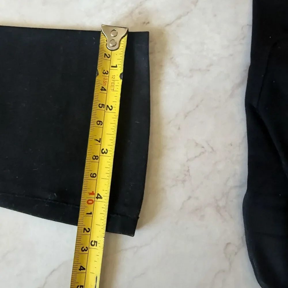 Crescendoe Leather Tailored Black Long Gloves 6.5 Italy Original Bag Vtg 50-60s